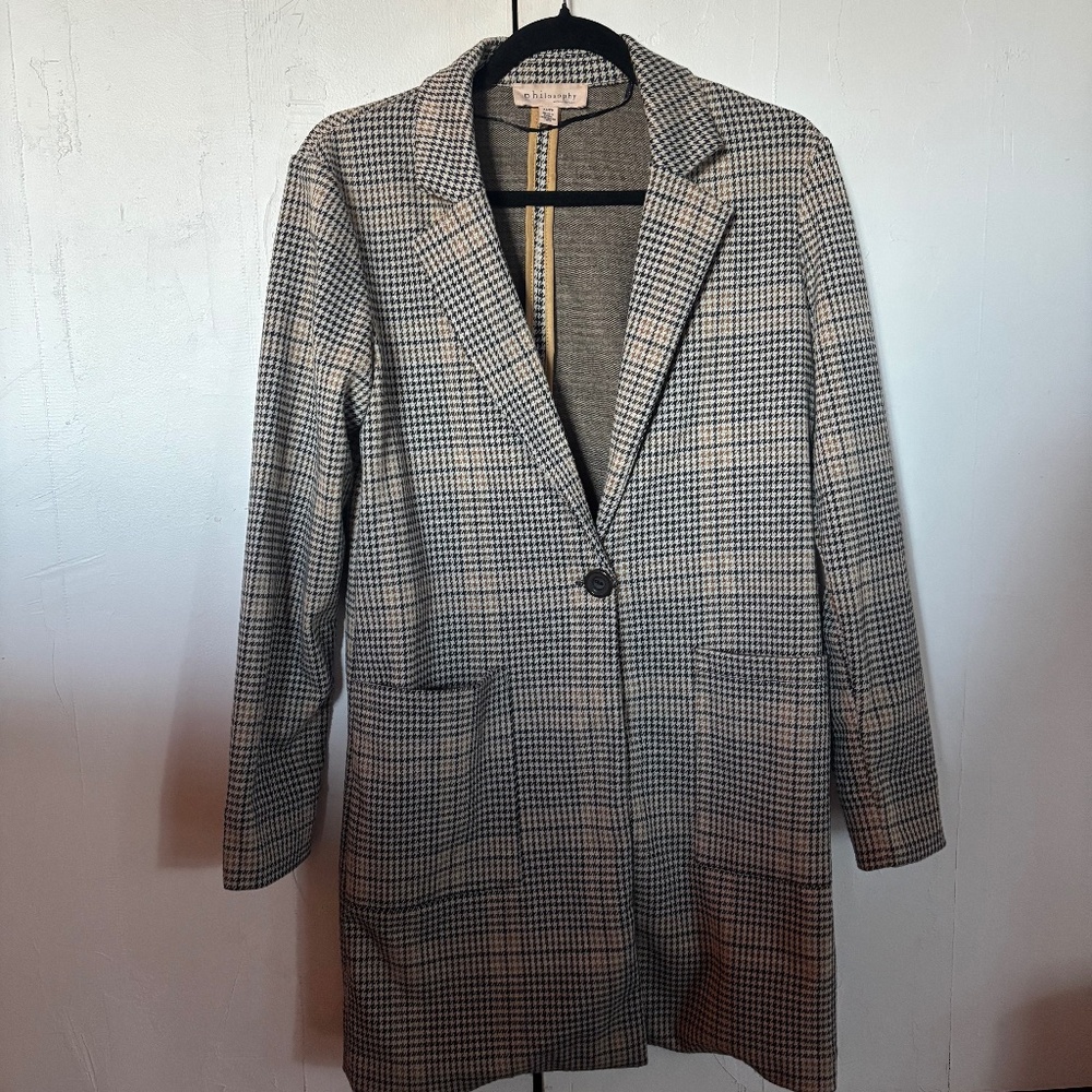 Philosophy long blazer